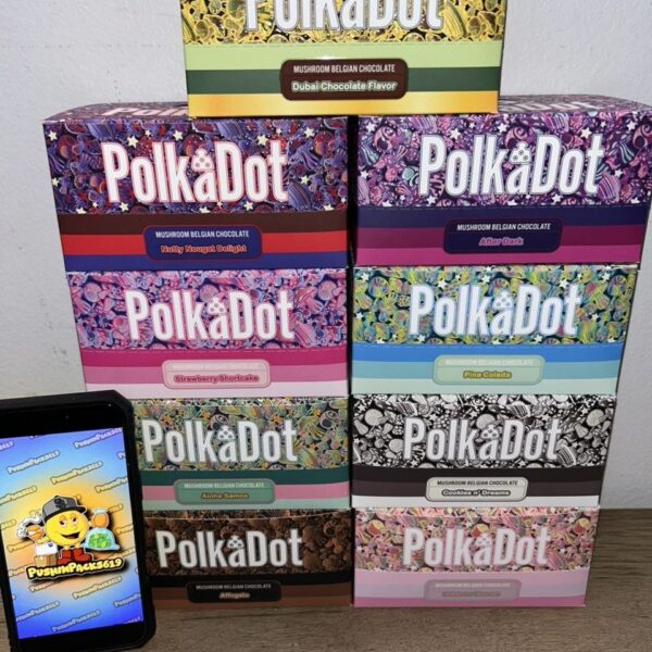 polkadot mushroom belgian chocolate