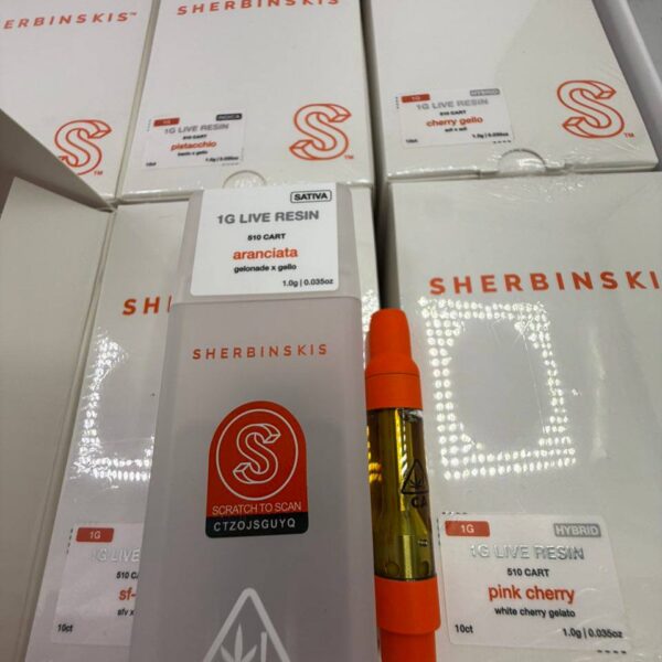 sherbinskis 510 cartridges 1g live resin