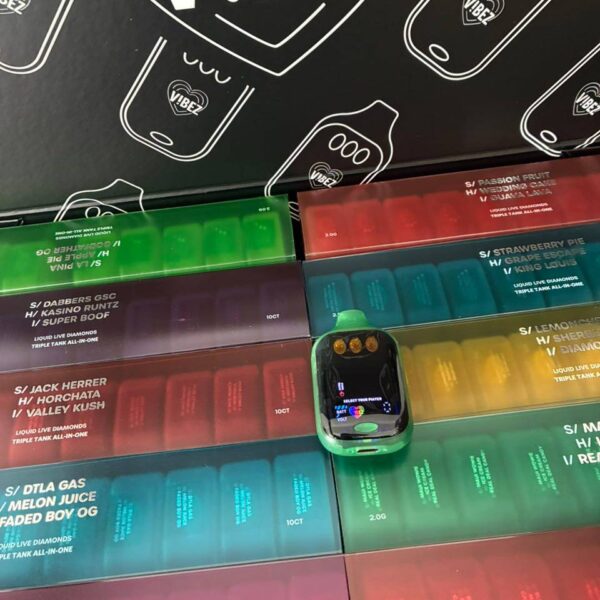 vibez dual 2g disposable triple tank