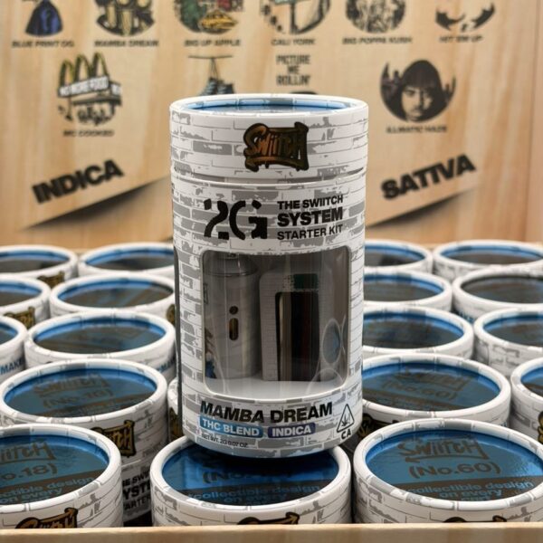 swiitch 2g disposable thc blend brown box