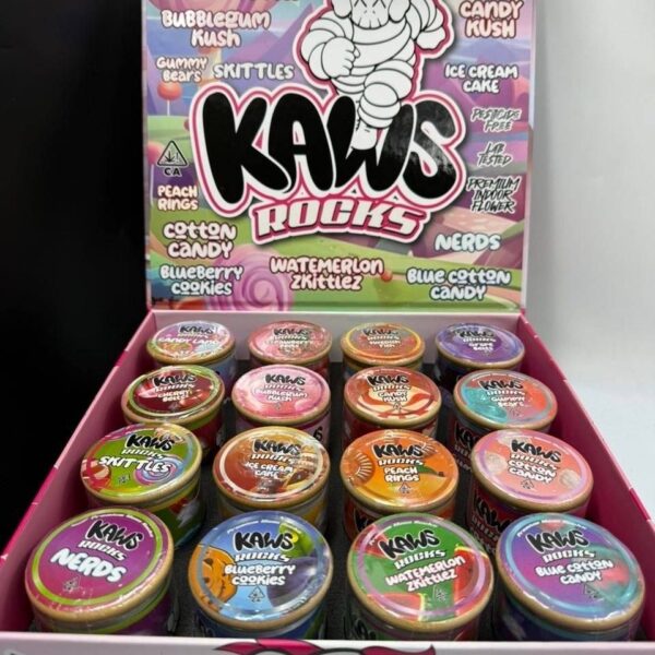 kaws rocks exotic moonrocks candy edition