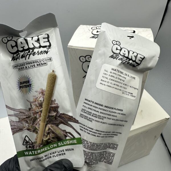 og cake infused preroll cone kief