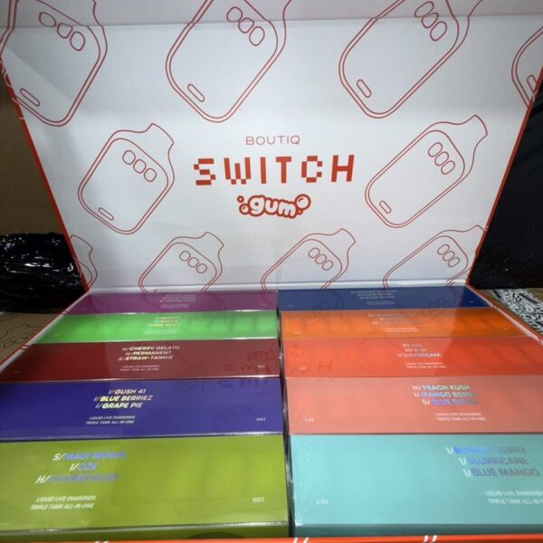 boutiq switch gum tripple tank 2g disposable