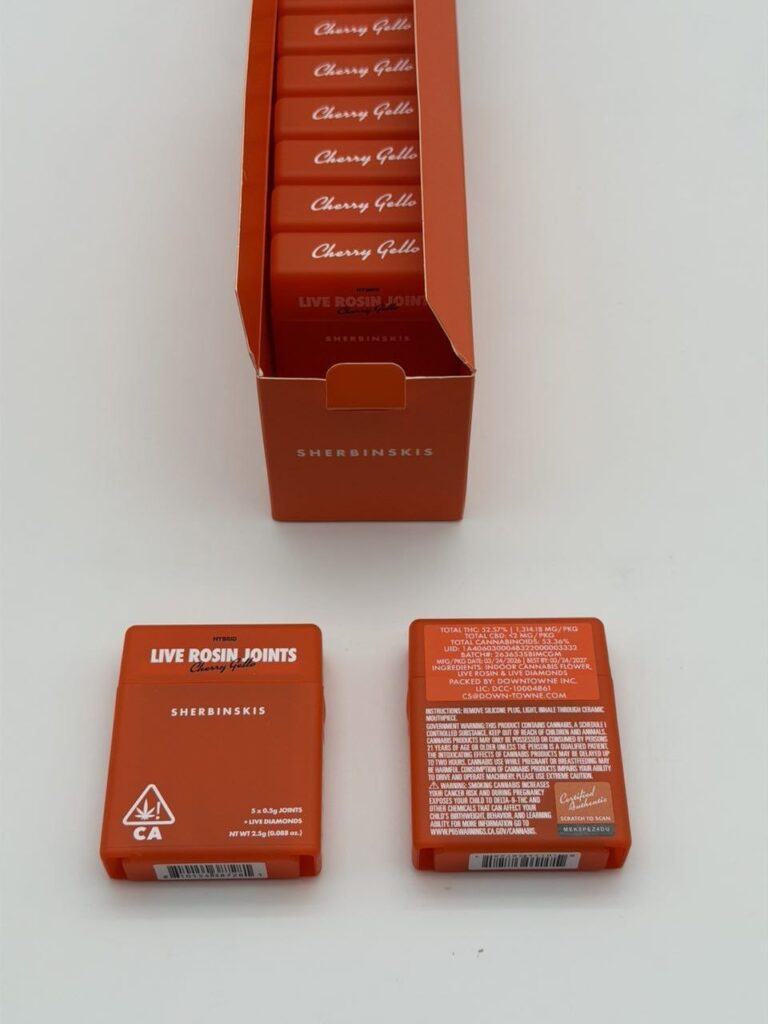 sherbinskis live rosin joints prerolls