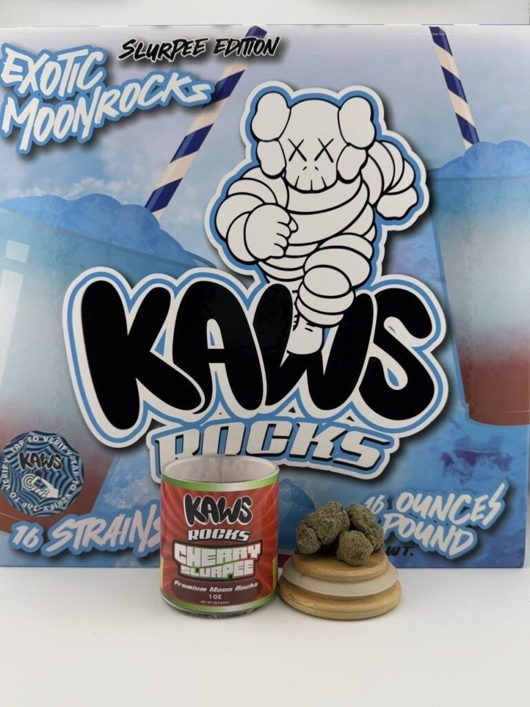 kaws exotic moonrocks slurpee edition