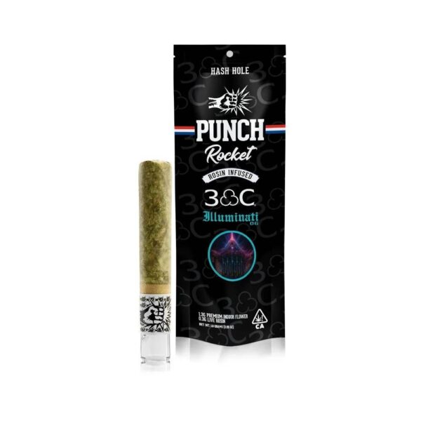 punch rocket rosin infused hash holes