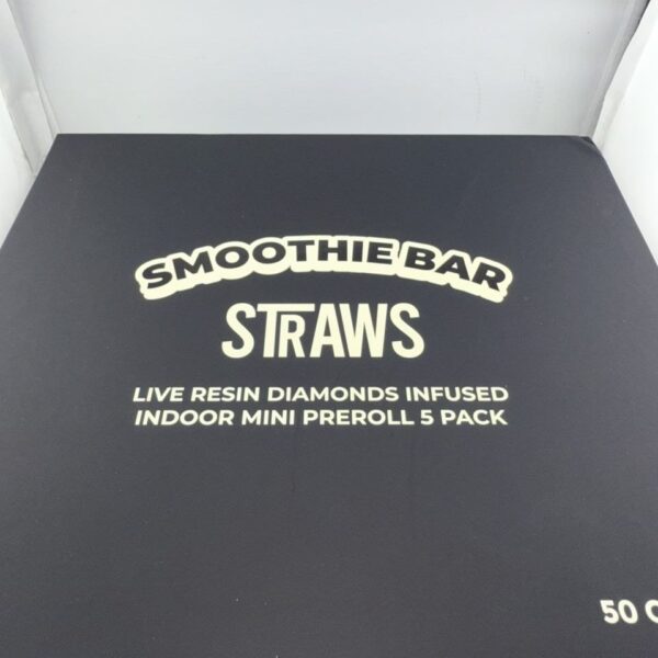smoothie bar straws infused mini prerolls