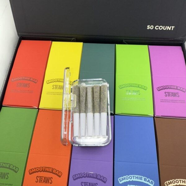 smoothie bar straws infused mini prerolls